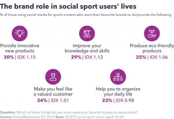 Brand role in social sport users' lives