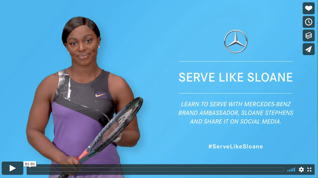 Click to access Mercedes' advertising campaign video. 